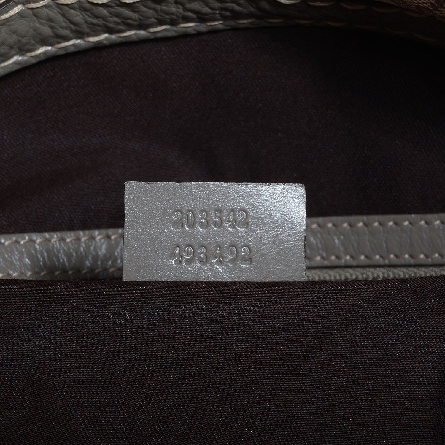 Gucci Monogram Large Jockey Hobo Grey 7 of 7