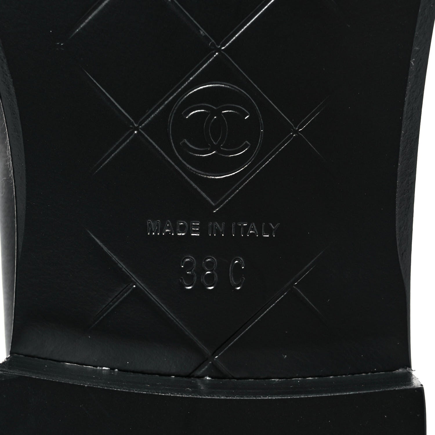 Chanel Lambskin Quilted CC Turnlock Loafers 38 Black 6 of 9