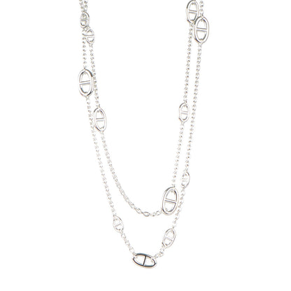 Hermes Sterling Silver Farandole Necklace 160 1 of 5