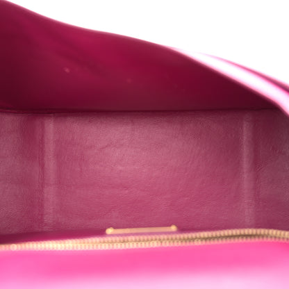 Salvatore Ferragamo Grained Calfskin Linda Top Handle Satchel Sangria 5 of 19