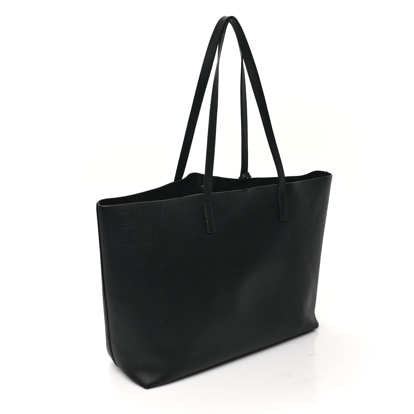 Calfskin Large Shopping Tote Black