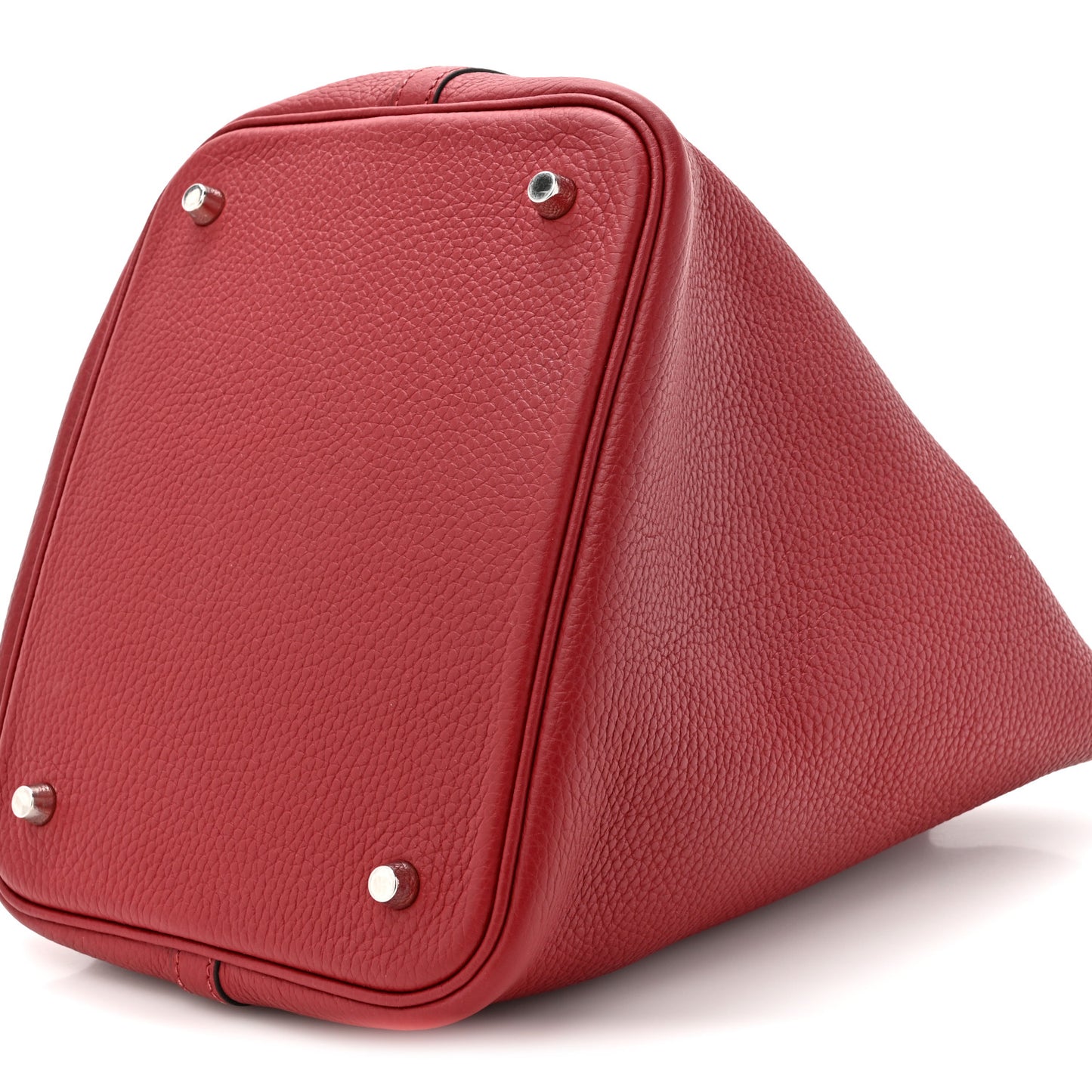 Taurillon Clemence Picotin Lock 22 MM Rouge H