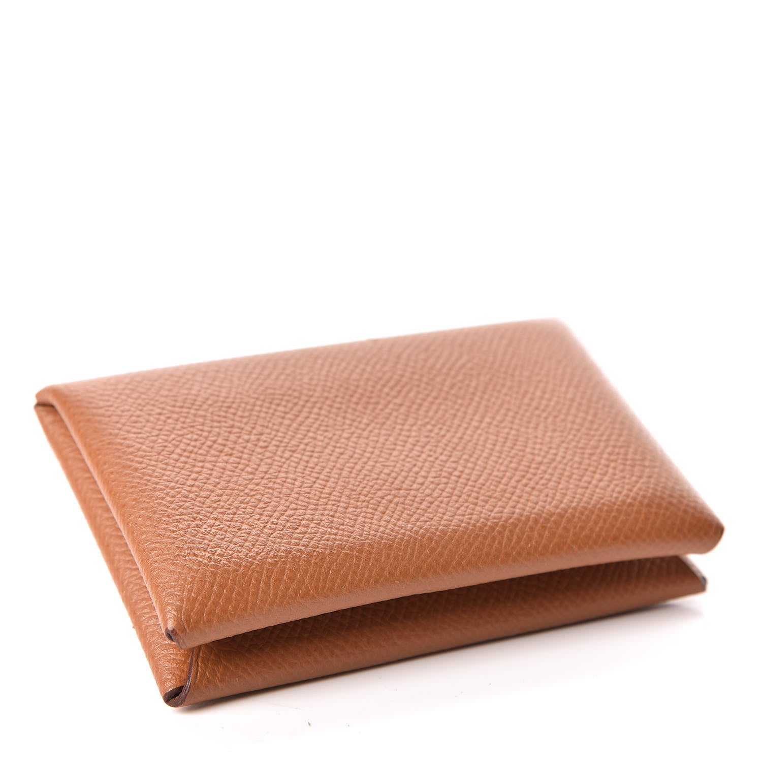 Hermes Epsom Calvi Card Case Gold 4 of 7
