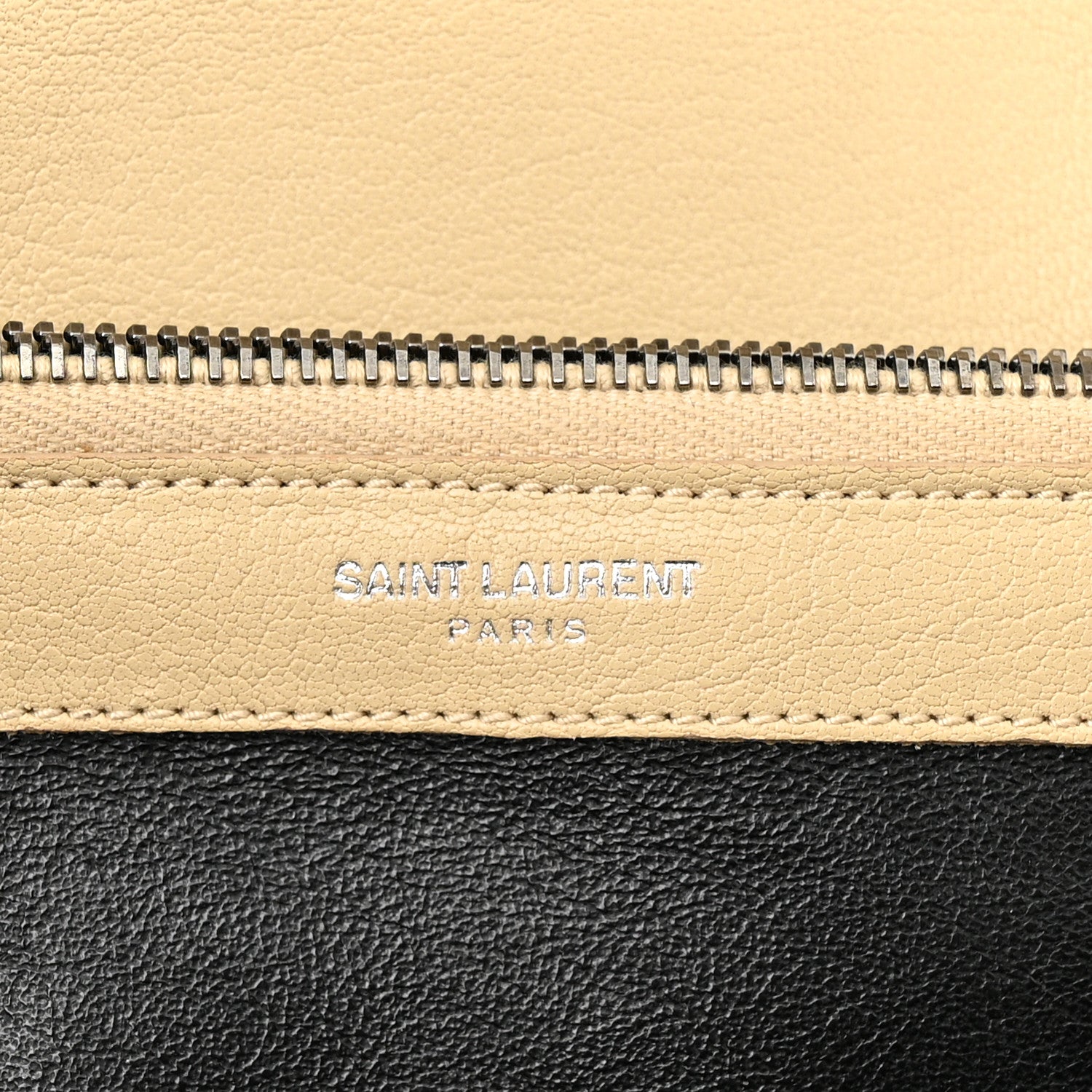 Saint Laurent Sheepskin Matelasse Chevron Monogram Large College Satchel Beige 6 of 18
