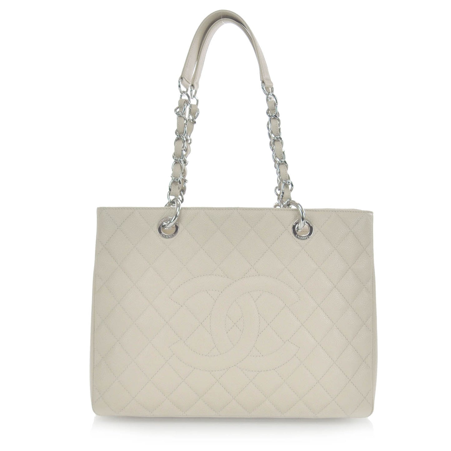 Caviar Grand Shopping Tote GST Beige Clair