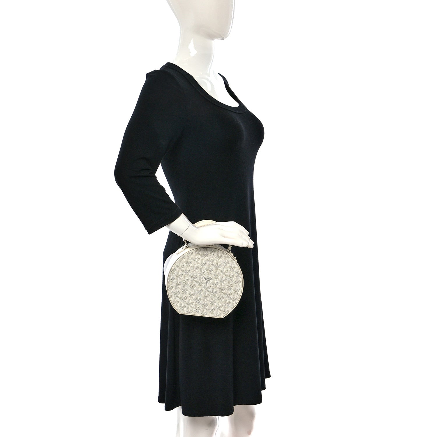 Goyard Goyardine Alto Hatbox White 2 of 10