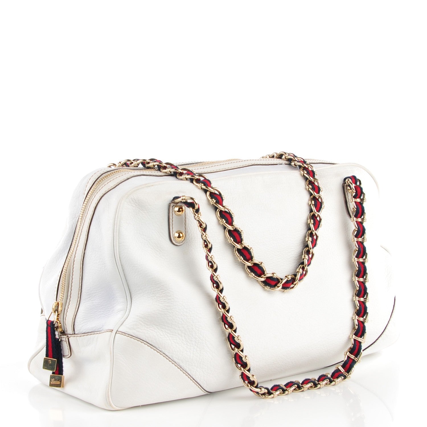 Gucci Goatskin Large Capri Bowler White 3 of 8