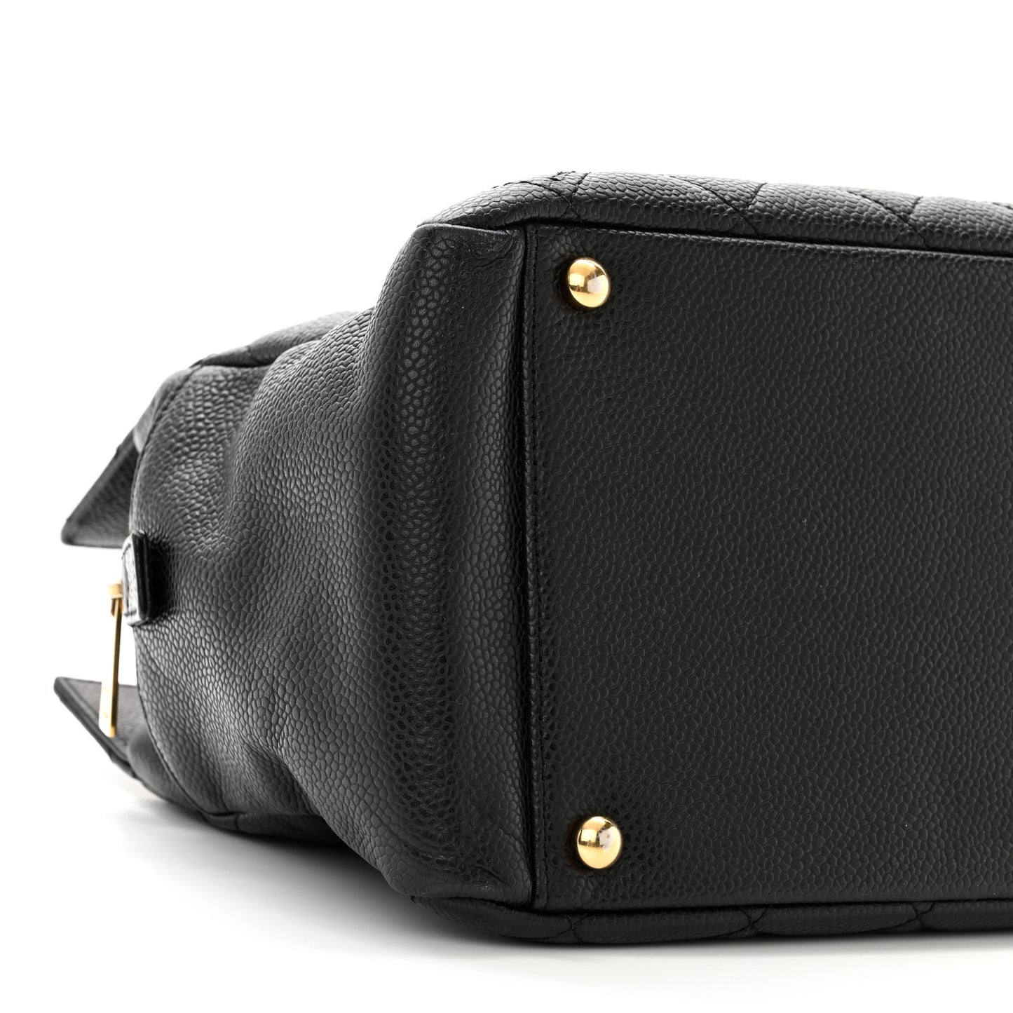 Caviar Quilted Petit Timeless Tote PTT Black