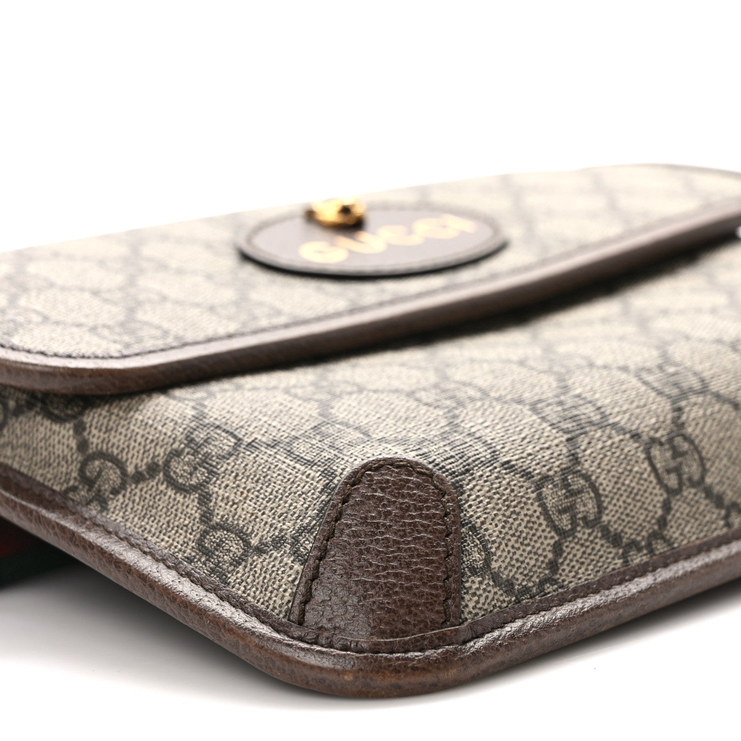 Gucci GG Supreme Monogram Neo Vintage Web Belt Bag Brown 8 of 9