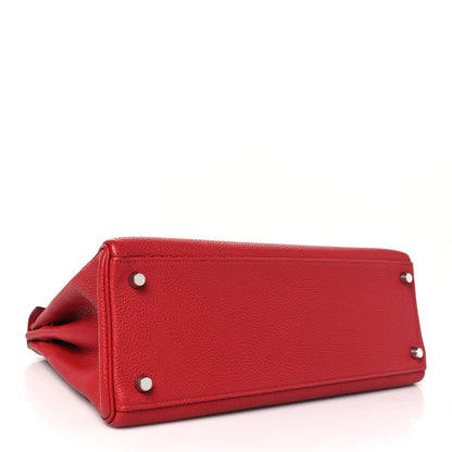 Hermes Togo Kelly Retourne 32 Rouge Vif 4 of 15
