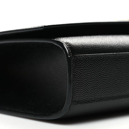 Saint Laurent Grain De Poudre Medium Classic Monogram Kate Satchel Black 9 of 10