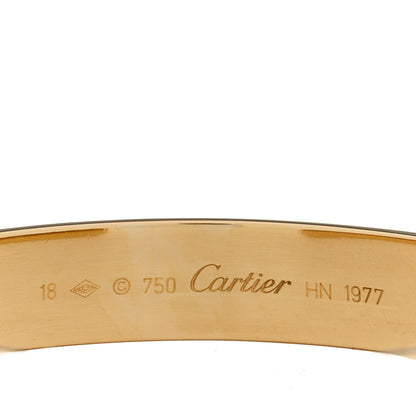 Cartier 18K Yellow Gold 11mm LOVE Cuff Bracelet 18 3 of 3