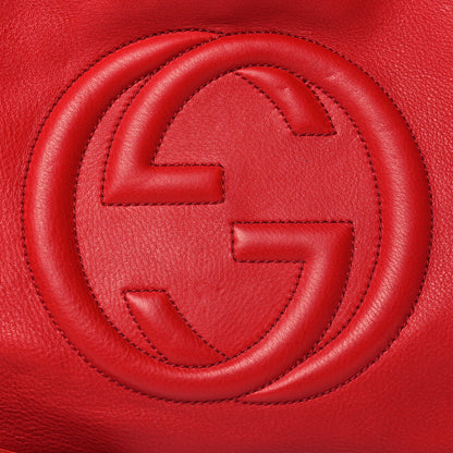 Gucci Cellarius Calfskin Medium Soho Chain Shoulder Bag Vibrant Red 8 of 10