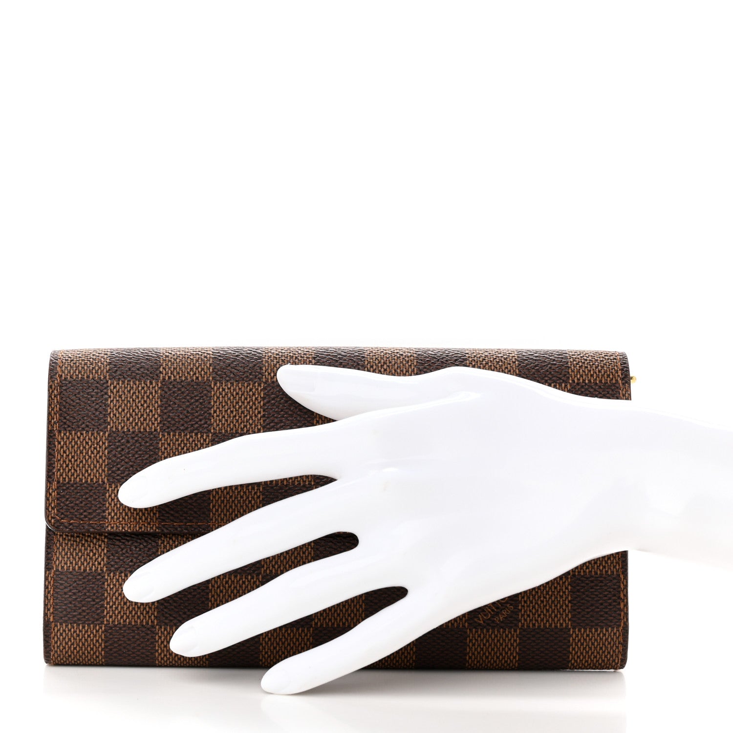Louis Vuitton Damier Ebene Sarah Wallet 2 of 11