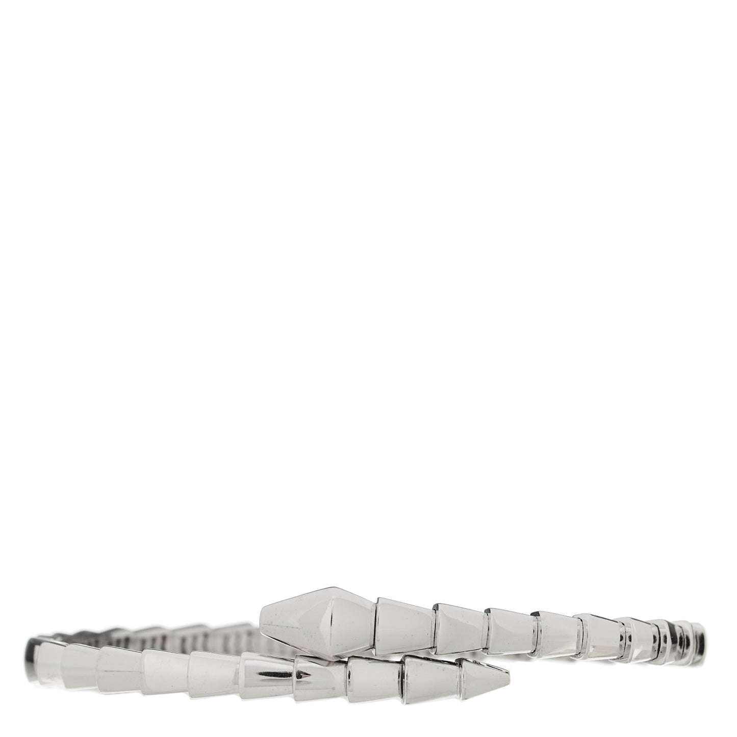 18K White Gold Serpenti Viper Bracelet L