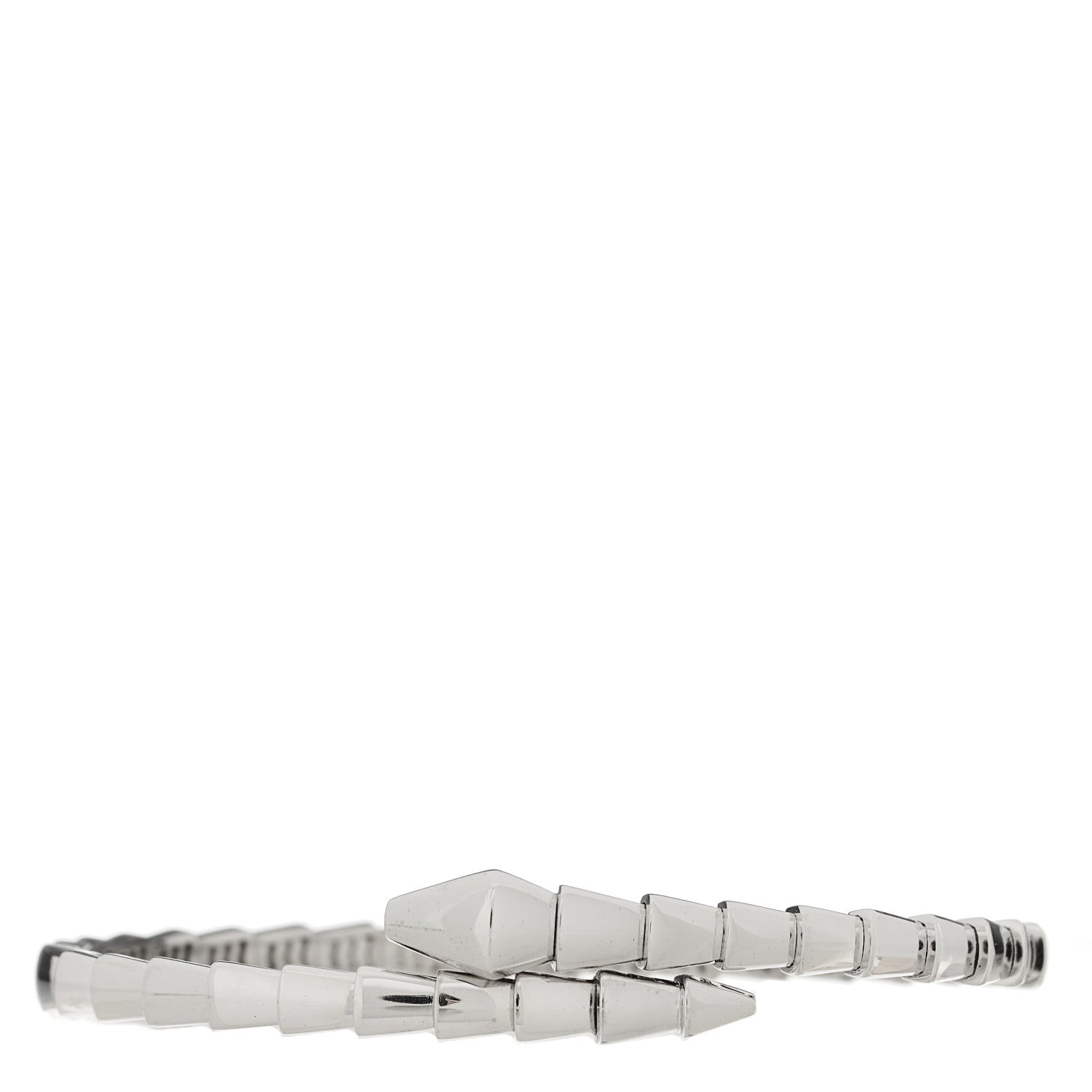 Bulgari 18K White Gold Serpenti Viper Bracelet L 1 of 4