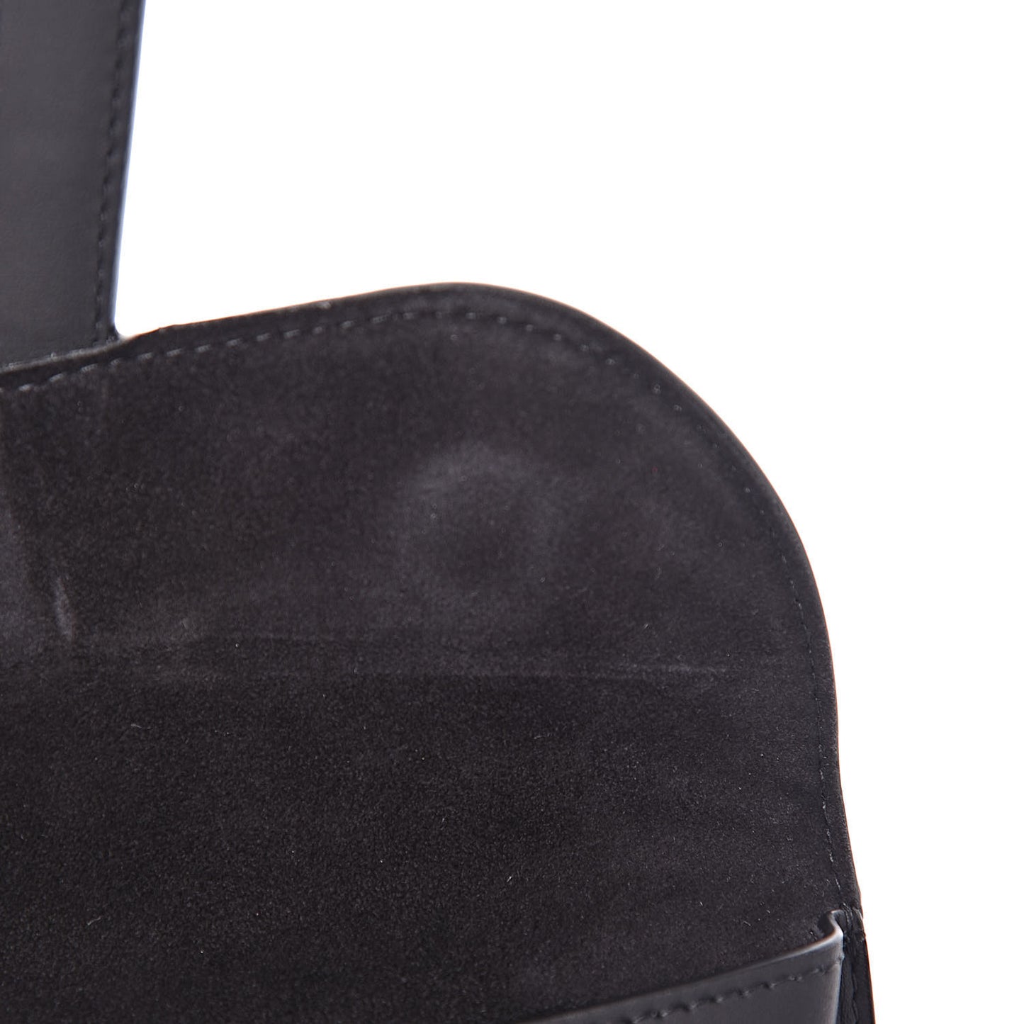 Ultra Matte Calfskin Saddle Belt Bag Black