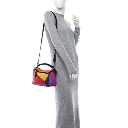 Loewe Calfskin Small Puzzle Bag Multicolor Black 2 of 14