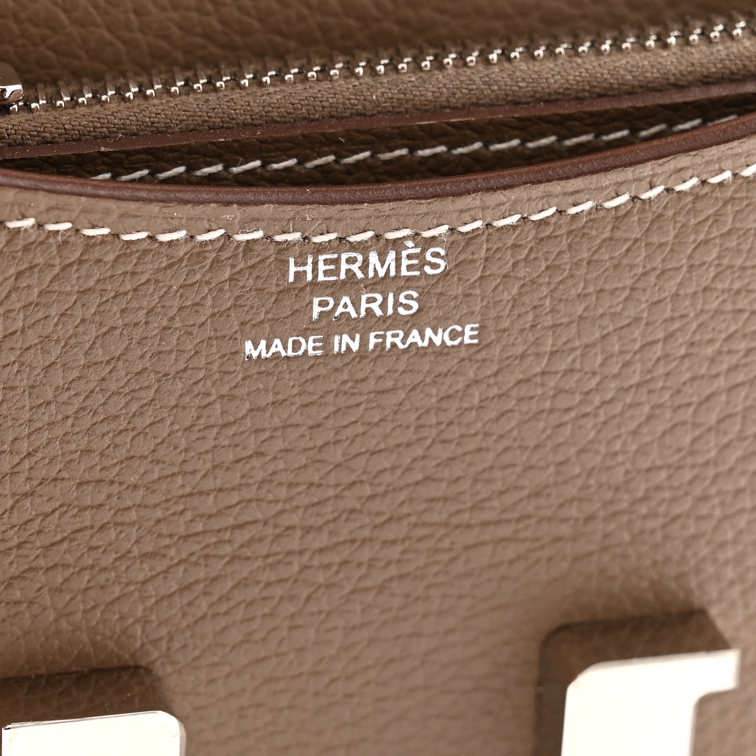 Hermes Evercolor Constance Slim Wallet Etoupe 7 of 9