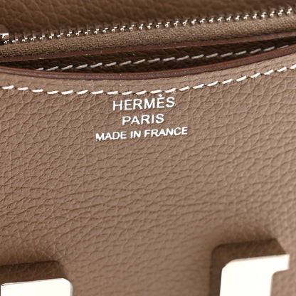 Hermes Evercolor Constance Slim Wallet Etoupe 7 of 9