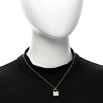 Hermes 18K Rose Gold Diamond Constance Amulette Pendant Necklace 2 of 6