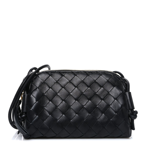 Bottega Veneta Nappa Intrecciato Concert Pouch Black 1834634