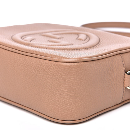 Gucci Pebbled Calfskin Small Soho Disco Bag Rose Beige 9 of 10