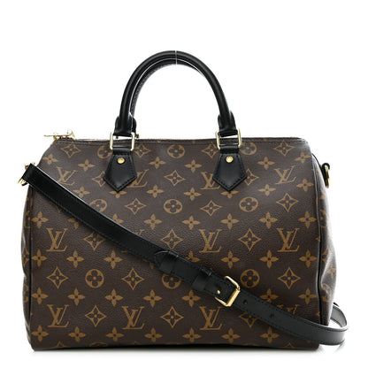 Louis Vuitton Monogram My World Tour Speedy Bandouliere 30 Black 1 of 11