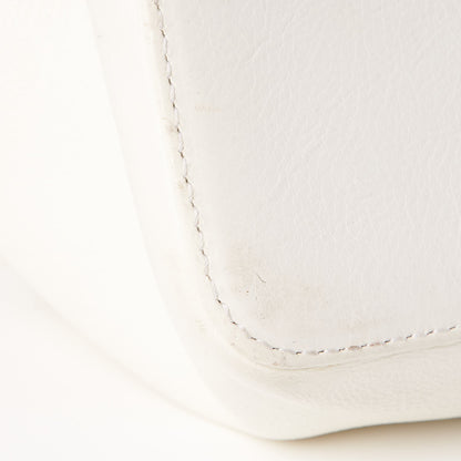 Christian Dior Calfskin Frame Satchel White 15 of 20