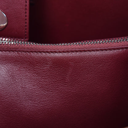 Saint Laurent Calfskin Medium Amber Tote Rouge Legion 9 of 10