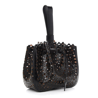 Alaia Lux Calfskin Vienne Rose-Marie 19 Bag Black 3 of 8