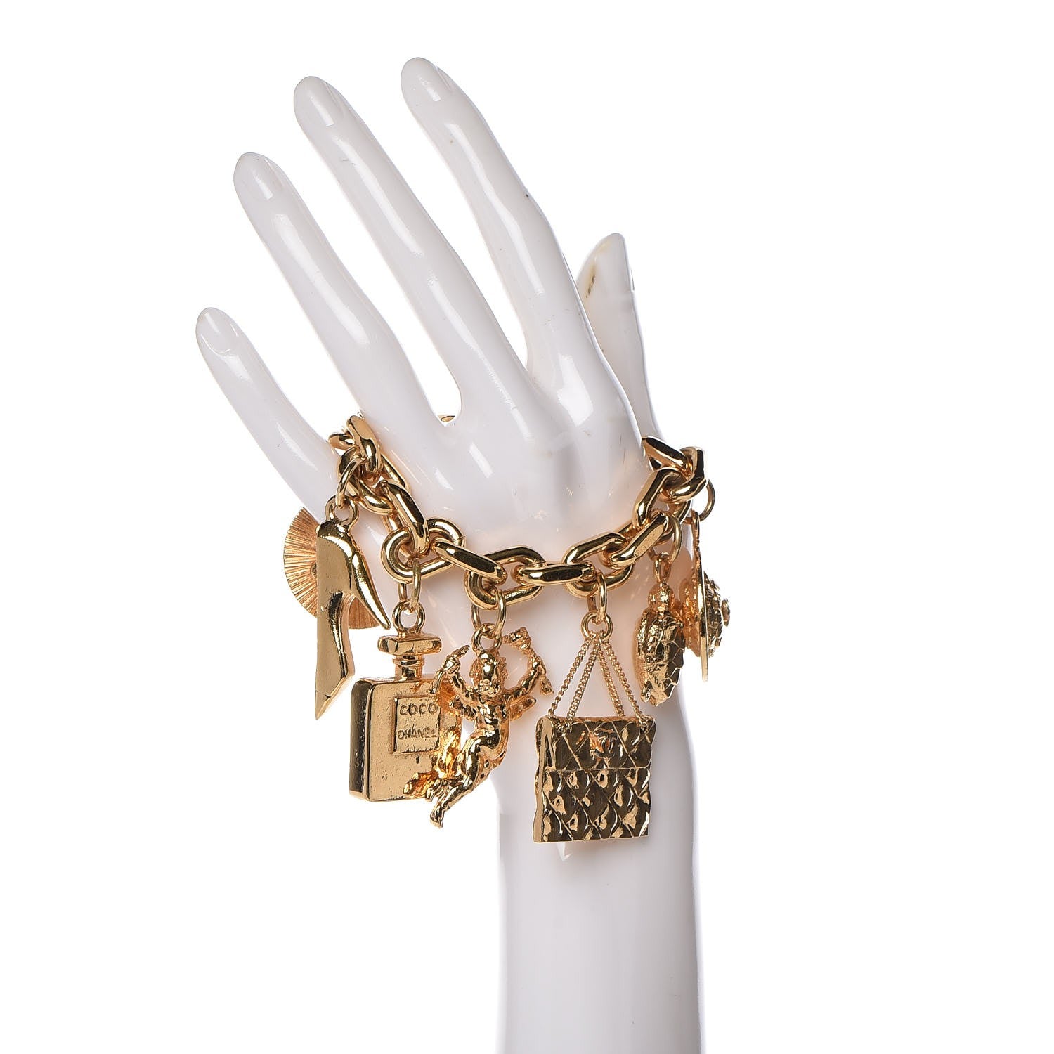 Chanel Precious Symbols Charm Bracelet Gold 2 of 5