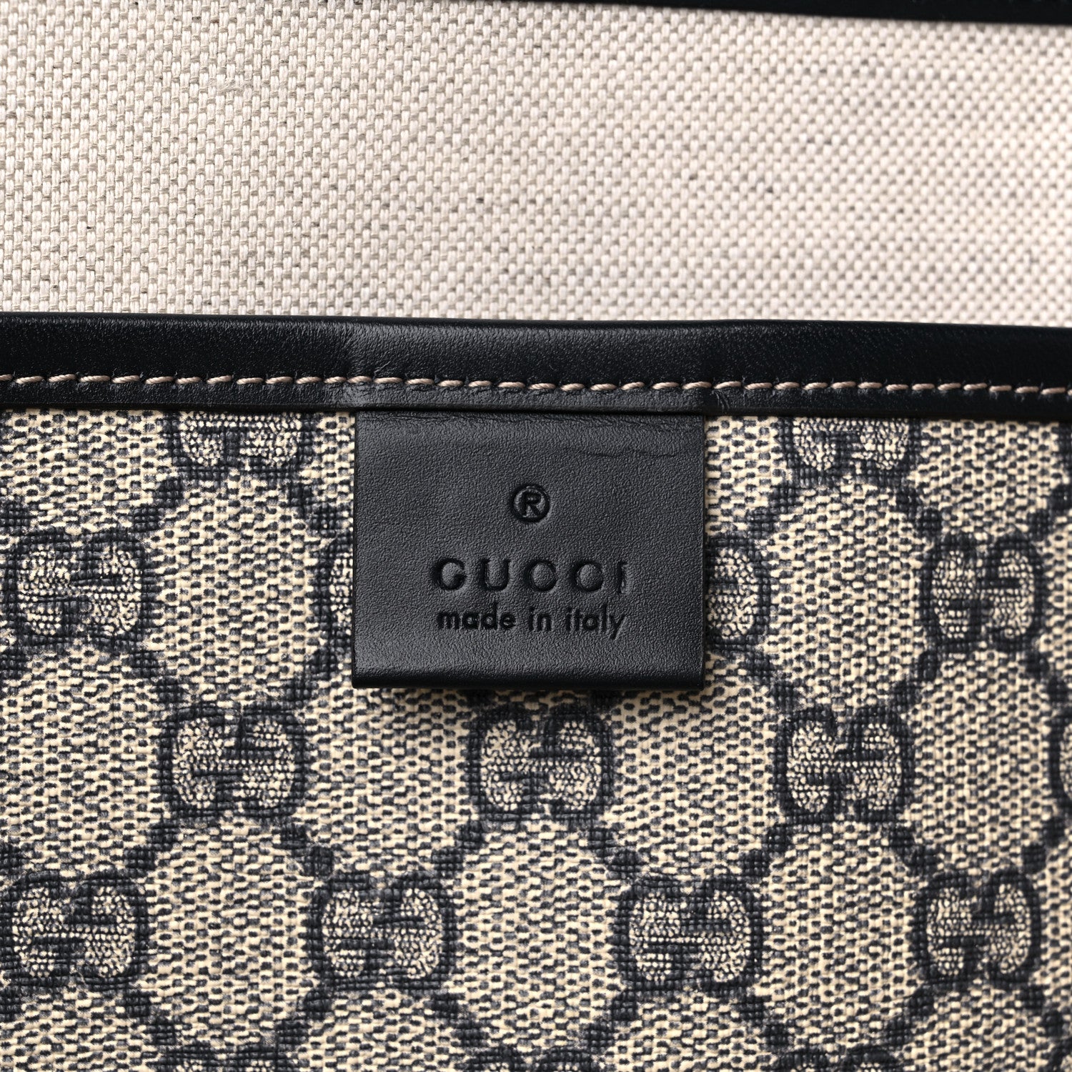Gucci GG Plus Monogram Medium Signature Web Loop Tote Navy 6 of 11