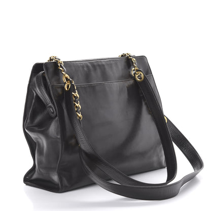 Chanel Lambskin CC Shoulder Bag Black 3 of 10