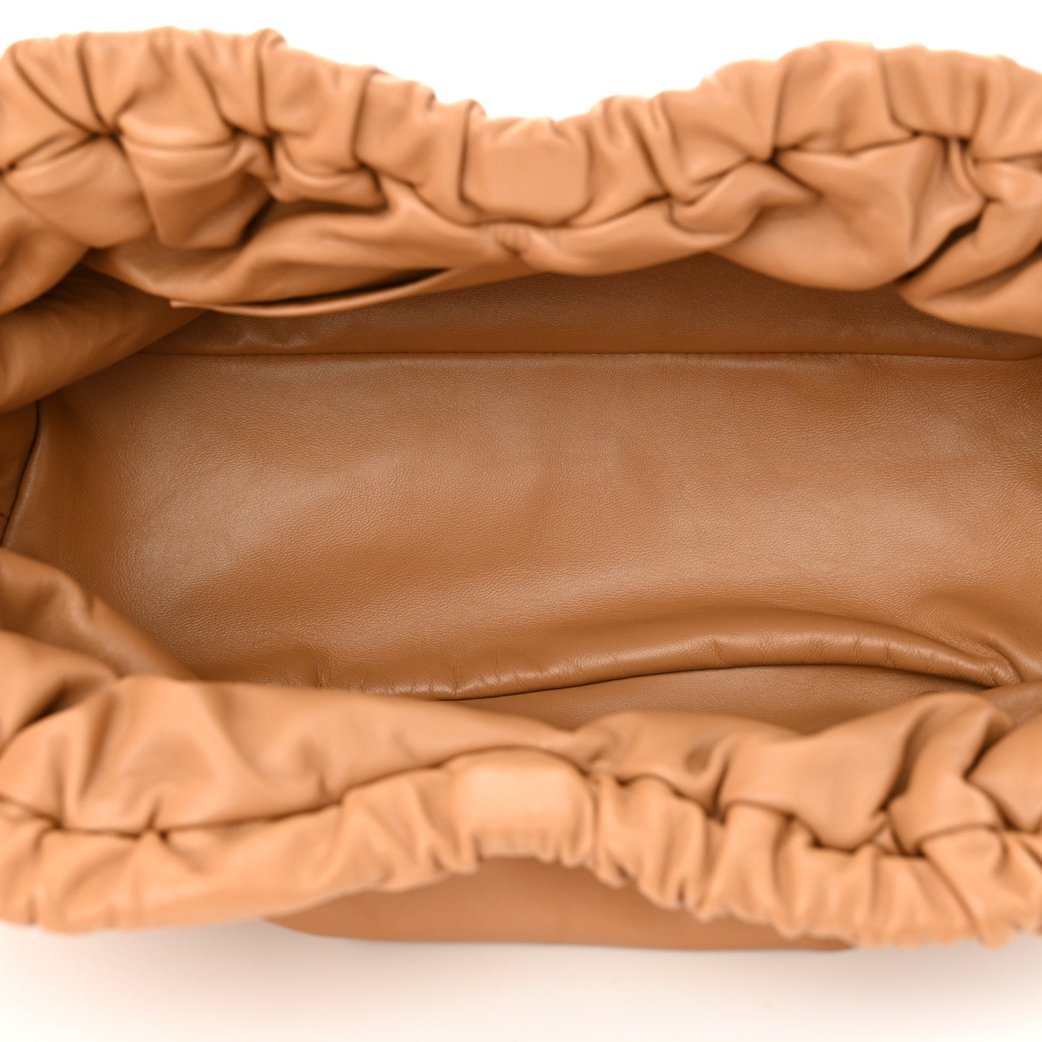 Mansur Gavriel Lambskin Cloud Clutch Caramel 5 of 11