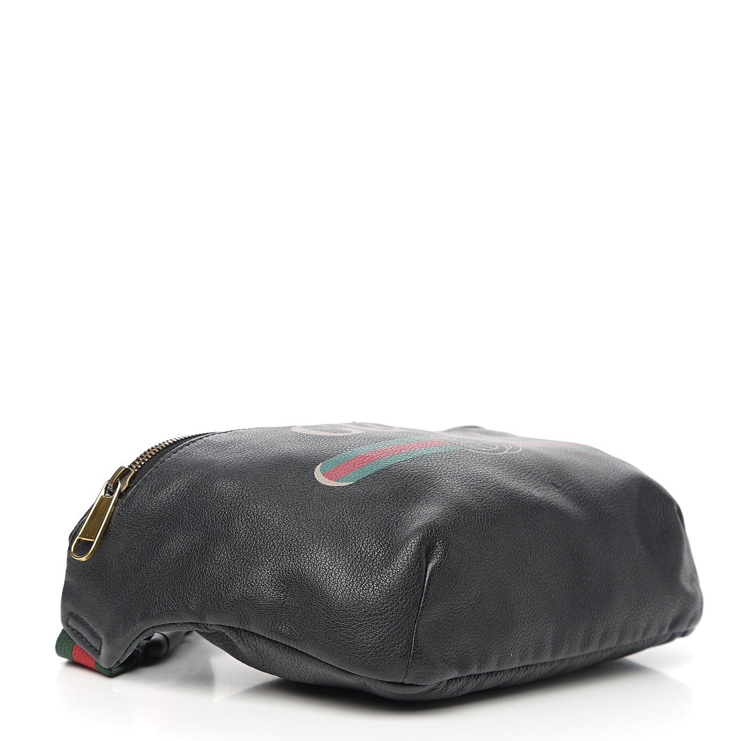 Gucci Grained Calfskin Logo Belt Bag Black 3 of 10