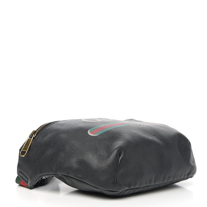 Gucci Grained Calfskin Logo Belt Bag Black 3 of 10