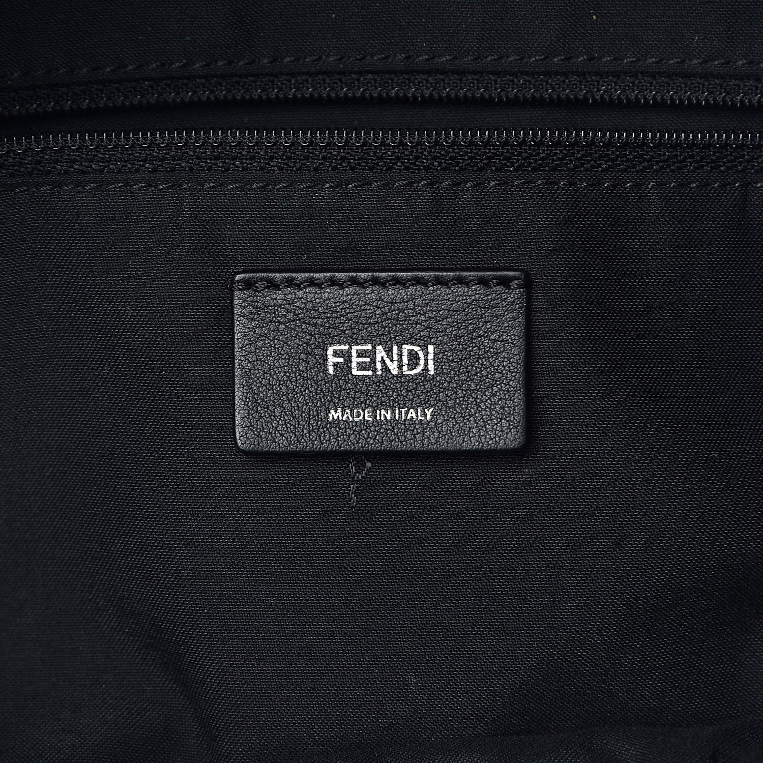 Fendi Nylon Vitello Liberty Sequin Fun Fair Embroidered Backpack Black 6 of 11