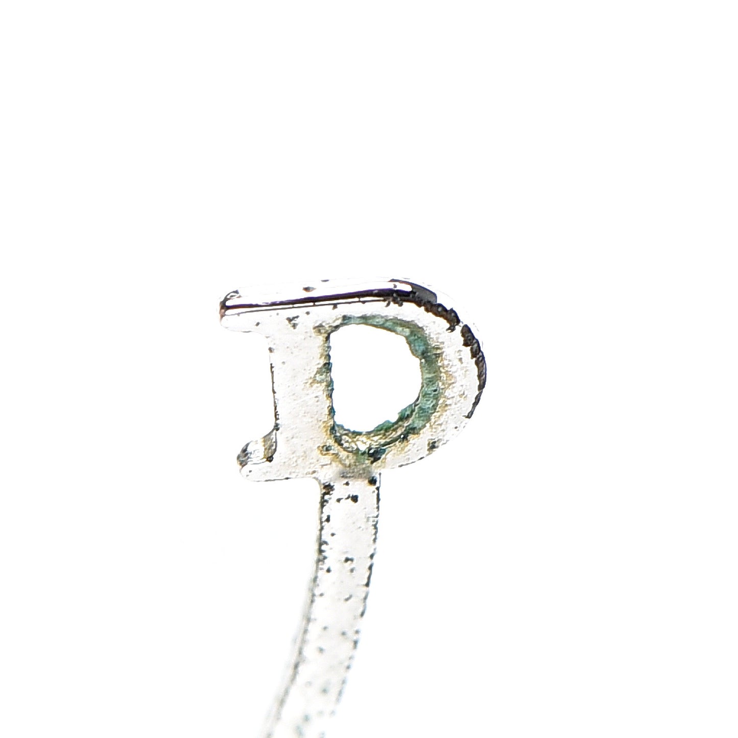 Crystal Logo Hoop Earrings Silver