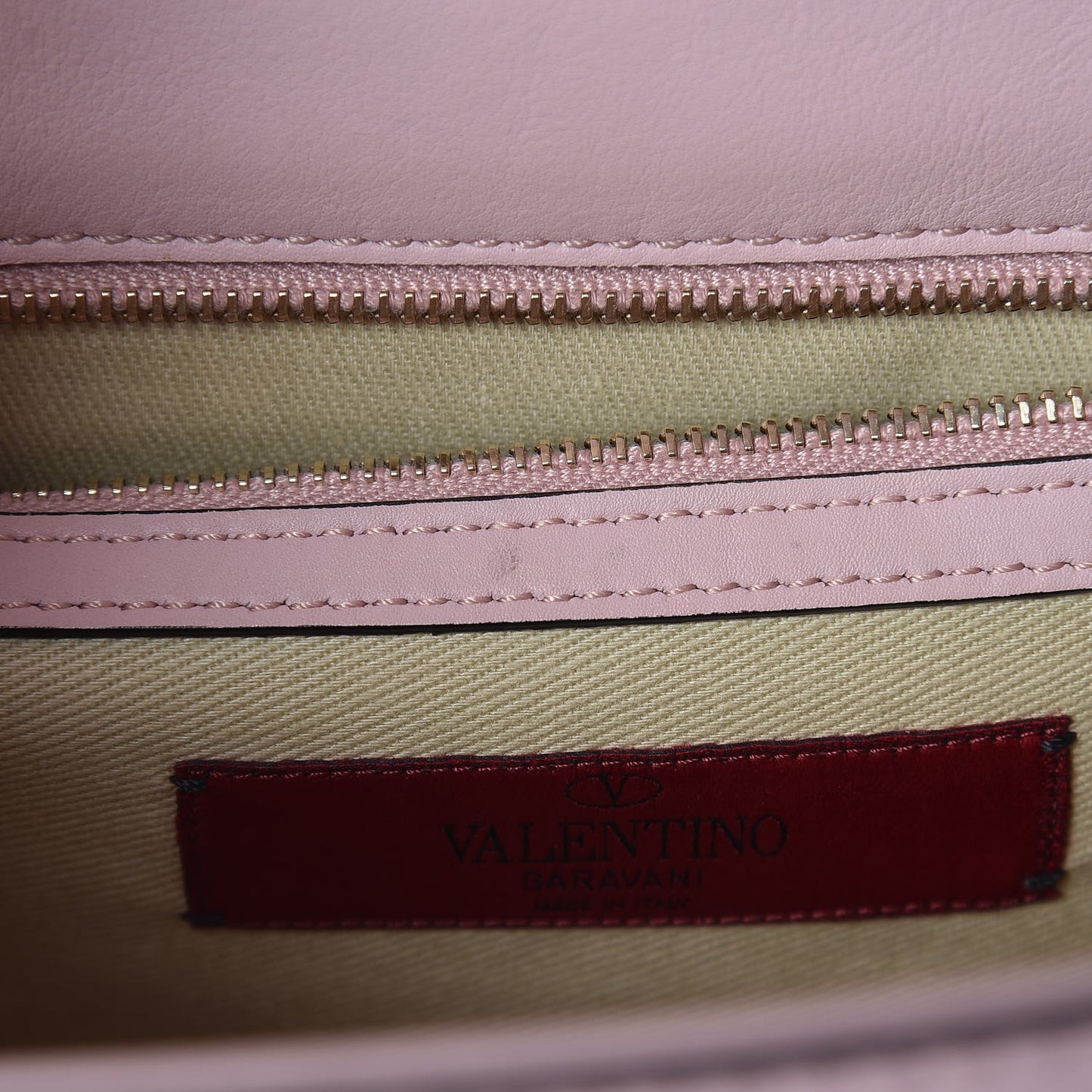 Vitello Medium Glam Lock Rockstud Flap Water Rose