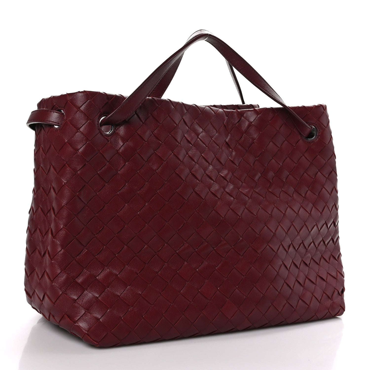 Bottega Veneta Nappa Intrecciato Garda Tote Bordeaux 3 of 8