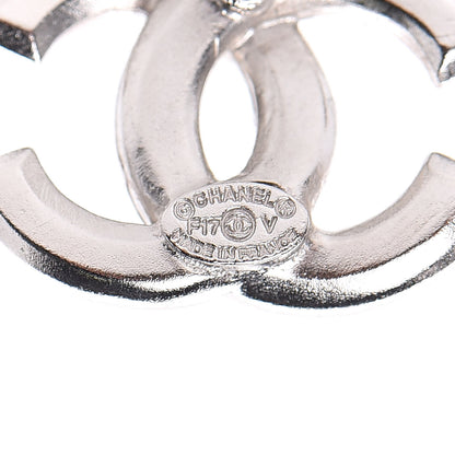 Chanel Crystal CC Earrings Silver 3 of 6