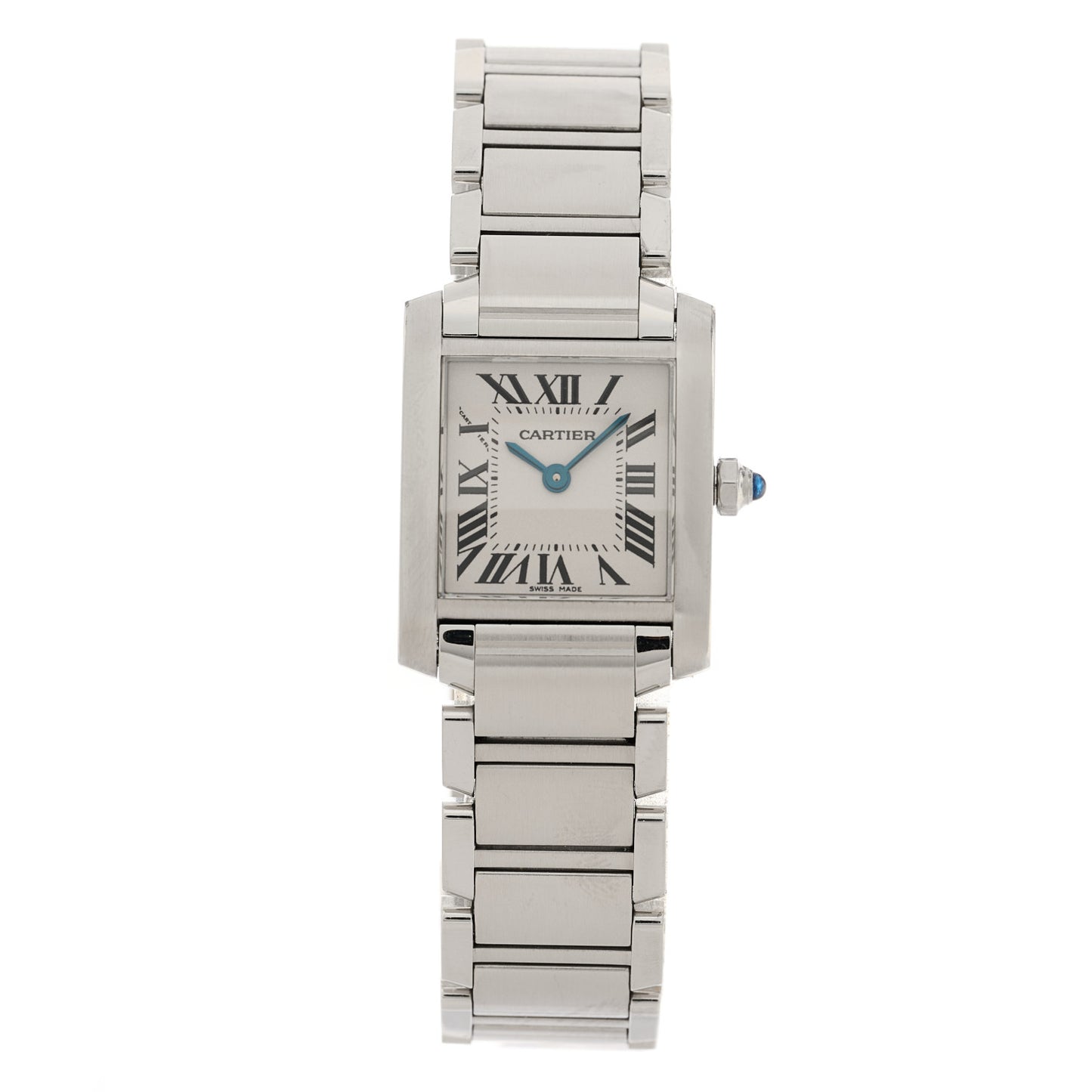 Stainless Steel 20mm Tank Francaise Quartz Watch