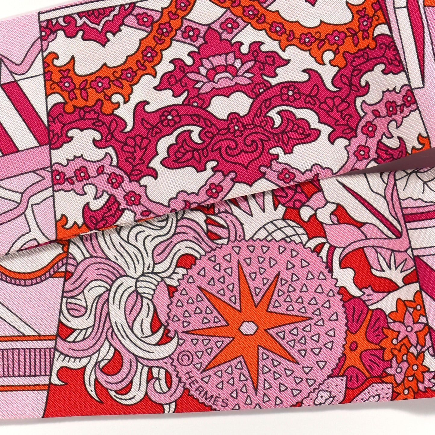 Silk De l'Ombrelle Aux Duels Twilly Fuchsia Rose Pale
