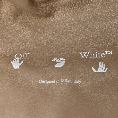 Off-White Calfskin Jitney 2.8 Porthole Top Handle Bag Beige 7 of 11