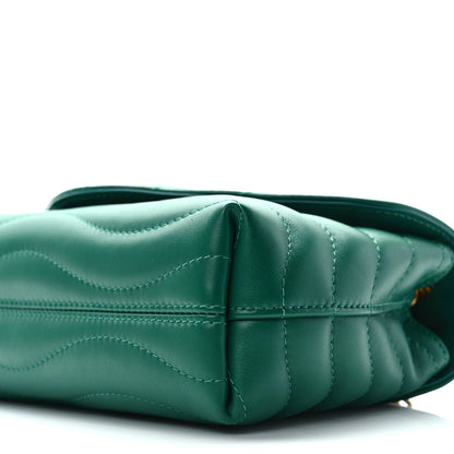 Louis Vuitton Calfskin New Wave Chain Bag MM NM Emerald 8 of 9