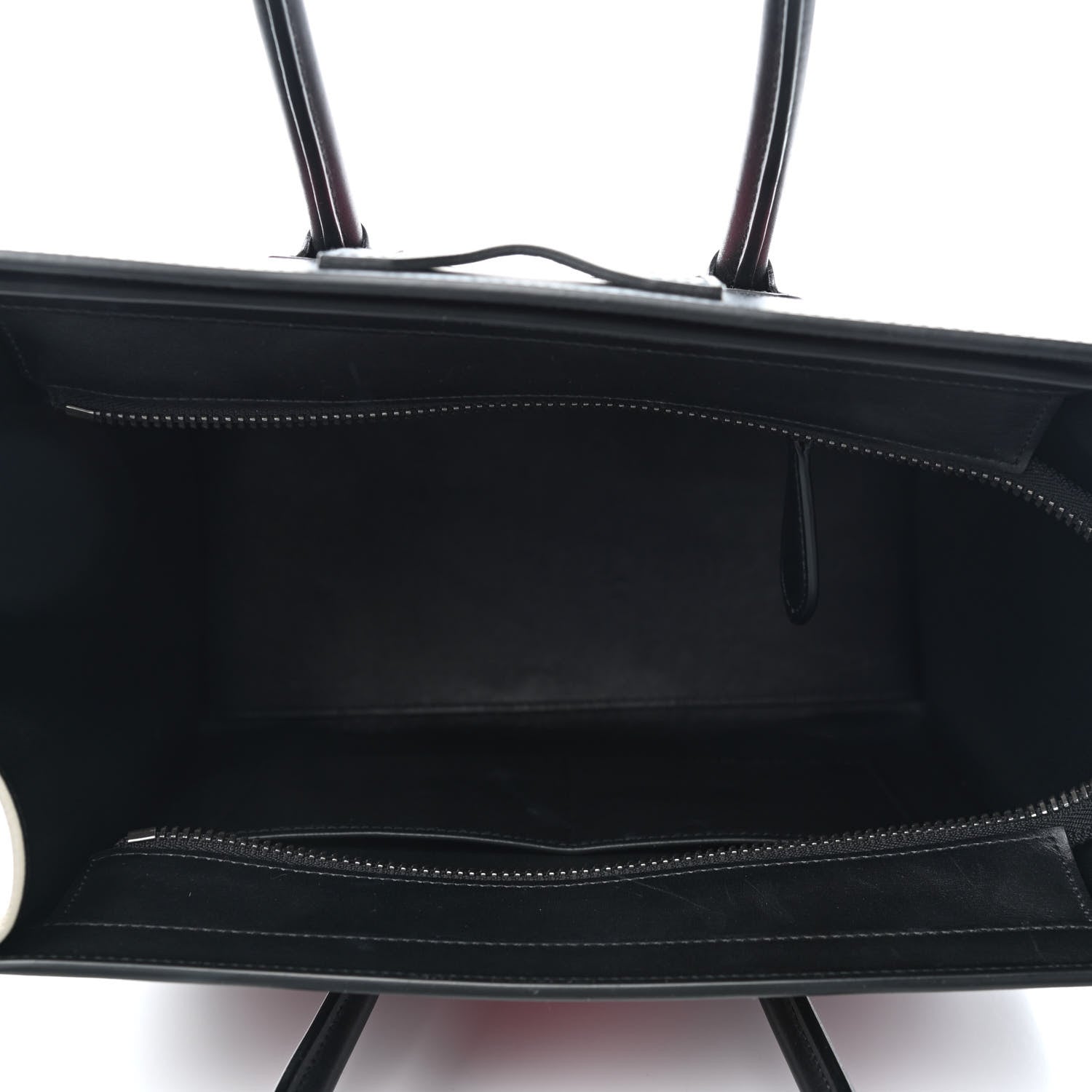 Celine Smooth Drummed Calfskin Micro Tri-Color Luggage Dark Pink 6 of 8