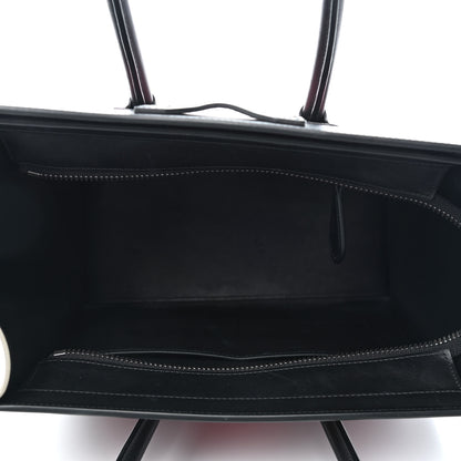 Celine Smooth Drummed Calfskin Micro Tri-Color Luggage Dark Pink 6 of 8