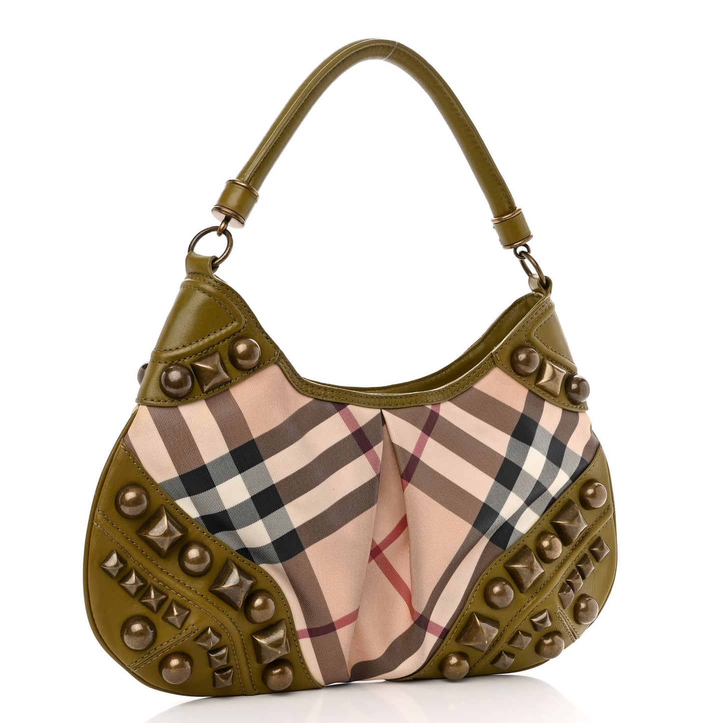 Nova Check Mega Stud Medium Alverton Hobo Green