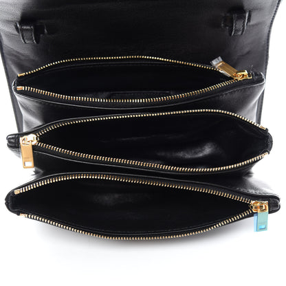 Saint Laurent Patent Diamond Quilted Monogram Angie Chain Bag Black 5 of 10